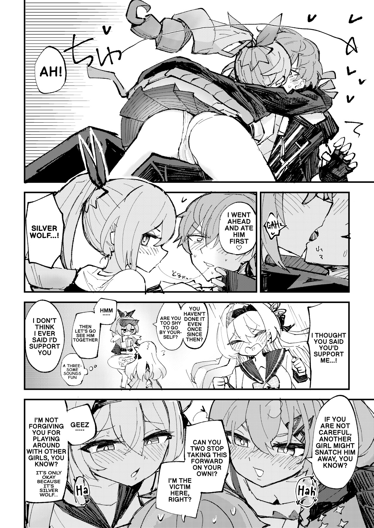 Hentai Manga Comic-Besties in the Trailblazer's Room-Read-7